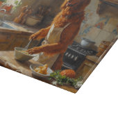 Planche À Découper Irish Red Setter Cooking in Kitchen (Coin)