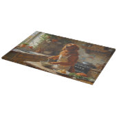 Planche À Découper Irish Red Setter Cooking in Kitchen (Coin)