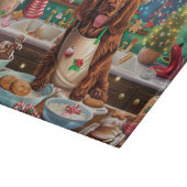 Planche À Découper Irish Setter Gâteau de vacances : Noël festif (Coin)