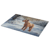 Planche À Découper Irish Terrier Laisser neiger Noël (Coin)