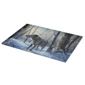 Planche À Découper Irish Wolfhop Laisser neiger Noël (Coin)