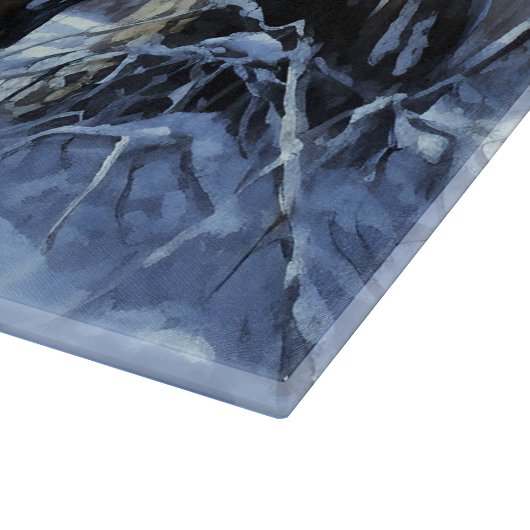 Planche À Découper Irish Wolfhop Laisser neiger Noël (Coin)