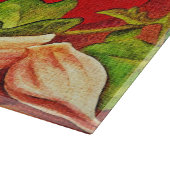 Planche À Découper Italian Cooking Ingredients Tomatoes and Basil Cut (Coin)