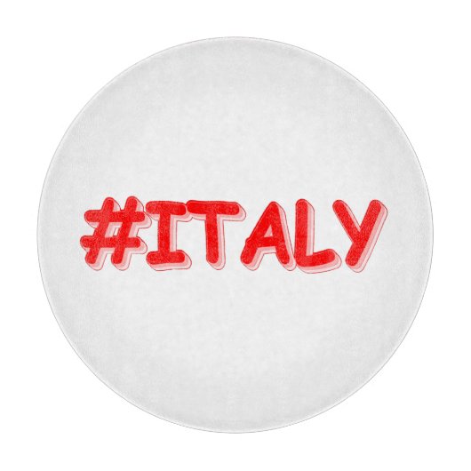 Planche À Découper "#ITALIE" Joli Design. Commandez dès maintenant  (Devant)