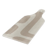 Planche À Découper Ivory and Beige Abstract Glass Cutting Board (Coin)