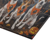 Planche À Découper Jack Russell Halloween Éffrayant (Coin)
