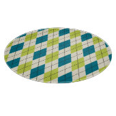 Planche À Découper Jacquard Bleu Et Vert (Coin)