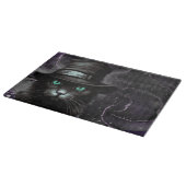 Planche À Découper Jacquard Casquette de chat noir Encre d'alcool (Coin)