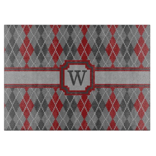 Planche À Découper Jacquard de cendres et d'adhérents (Devant)