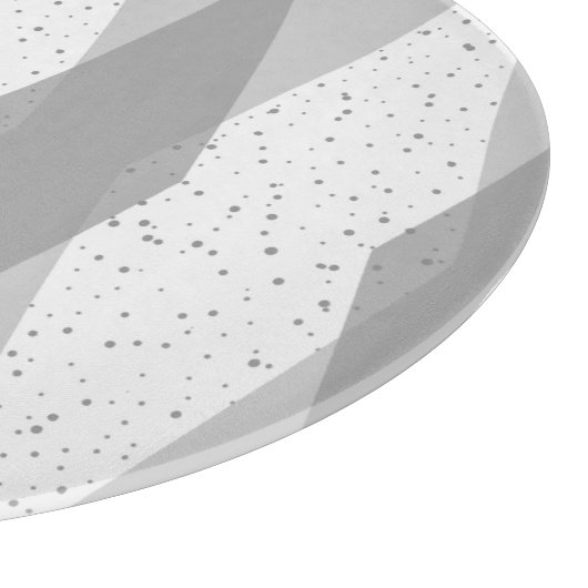 Planche À Découper Jacquard gris moderne du milieu du siècle (Coin)