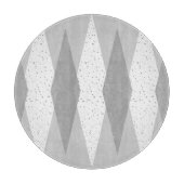 Planche À Découper Jacquard gris moderne du milieu du siècle (Devant)