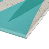 Planche À Découper Jacquard moderne du milieu du siècle Plafond en ve (Coin)