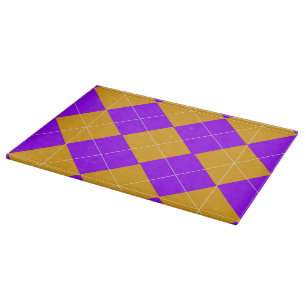 Planche À Découper Jacquard pourpre et orange