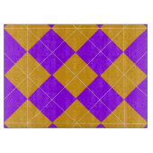 Planche À Découper Jacquard pourpre et orange (Devant)