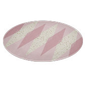 Planche À Découper Jacquard rose moderne du milieu du siècle (Coin)