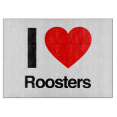 Planche À Découper j'adore les coqs (Devant)