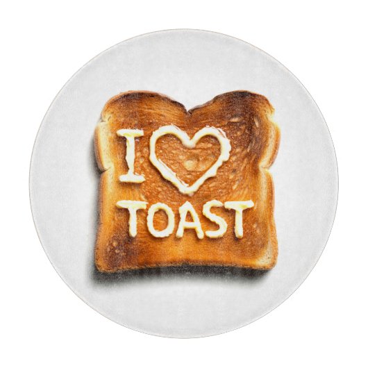 Planche À Découper J'adore Toast (Devant)