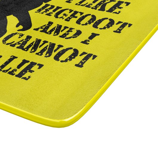 Planche À Découper J'aime Bigfoot et je ne peux pas mentir (Coin)