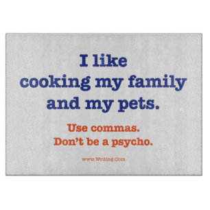 Planche À Découper J'aime faire cuire ma famille et mes animaux