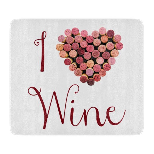 Planche À Découper J'Aime Le Vin (Devant)