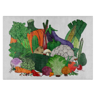 Planche À Découper J'aime les légumes
