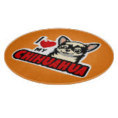 Planche À Découper J'Aime Mon Chihuahua (Coin)