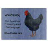 Planche À Découper J'aime mon poulet australorp (Devant)