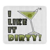 Planche À Découper J'AIME QUE ÇA SOIT SALE ! Dirty Martini Cocktail H (Devant)