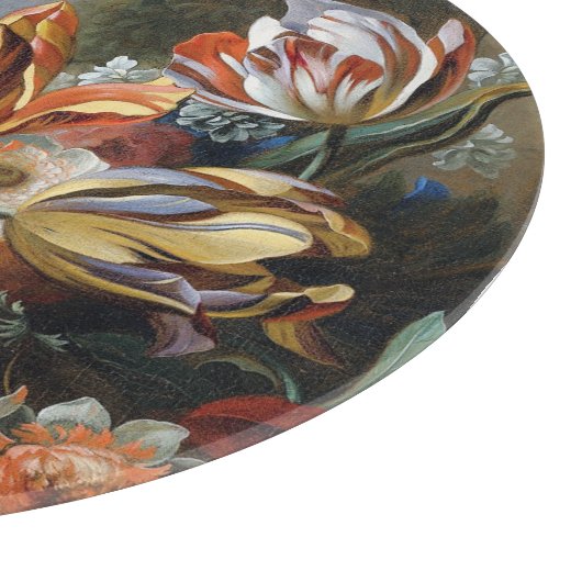 Planche À Découper Jakob Bogdani Tulips Peonies et autres Fleurs (Coin)