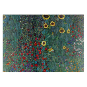 Planche À Découper Jardin agricole avec tournesol par Klimt, Fleurs V