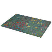 Planche À Découper Jardin agricole avec tournesol par Klimt, Fleurs V (Coin)