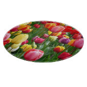 Planche À Découper Jardin aux fleurs de tulipes (Coin)