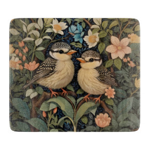 Planche À Découper Jardin botanique de deux mignons bébés oiseaux