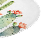 Planche À Découper Jardin de cactus du désert à l'aquarelle (Coin)