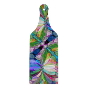 Planche À Découper Jardin de Fleur sauvage de libellules Abstrait Flo