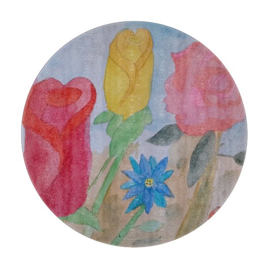 Planche À Découper Jardin de fleurs d'été (Devant)