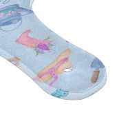 Planche À Découper Jardin de jacinthe Floral Bleu (Coin)