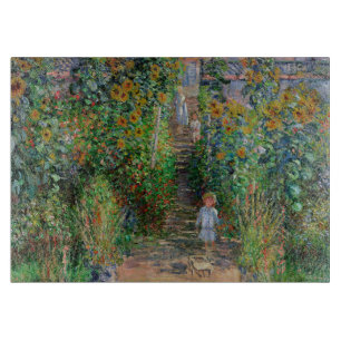 Planche À Découper Jardin de Monet Vetheuil Impressionim Peinture de