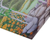 Planche À Découper Jardin de poulets heureux (Coin)