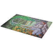 Planche À Découper Jardin de poulets heureux (Coin)