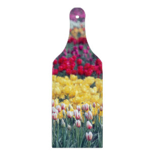 Planche À Découper Jardin de tulipes dans la vallée de Skagit,