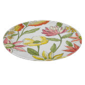 Planche À Découper Jardin fleuri avec Arrière - plan blanc (Coin)