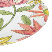 Planche À Découper Jardin fleuri avec Arrière - plan blanc (Coin)