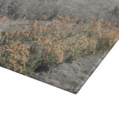 Planche À Découper Jardin Fleuri En Nature Noire Et Blanche (Coin)