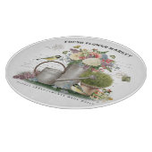 Planche À Découper Jardin fleuri Vintage (Coin)