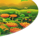 Planche À Découper Jardin Orange Luxuriant (Coin)