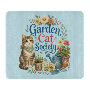 Planche À Découper Jardin Société Féline Cottagecore Florales