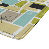 Planche À Découper Jaune Aqua Bleu Carrés Starburst milieu du siècle (Coin)