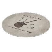 Planche À Découper Java Jams-Brasser des Riffs Endiablés-Café-Guitare (Coin)