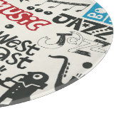 Planche À Découper Jazz Doodle : Mélange de Musique Eclectique (Coin)